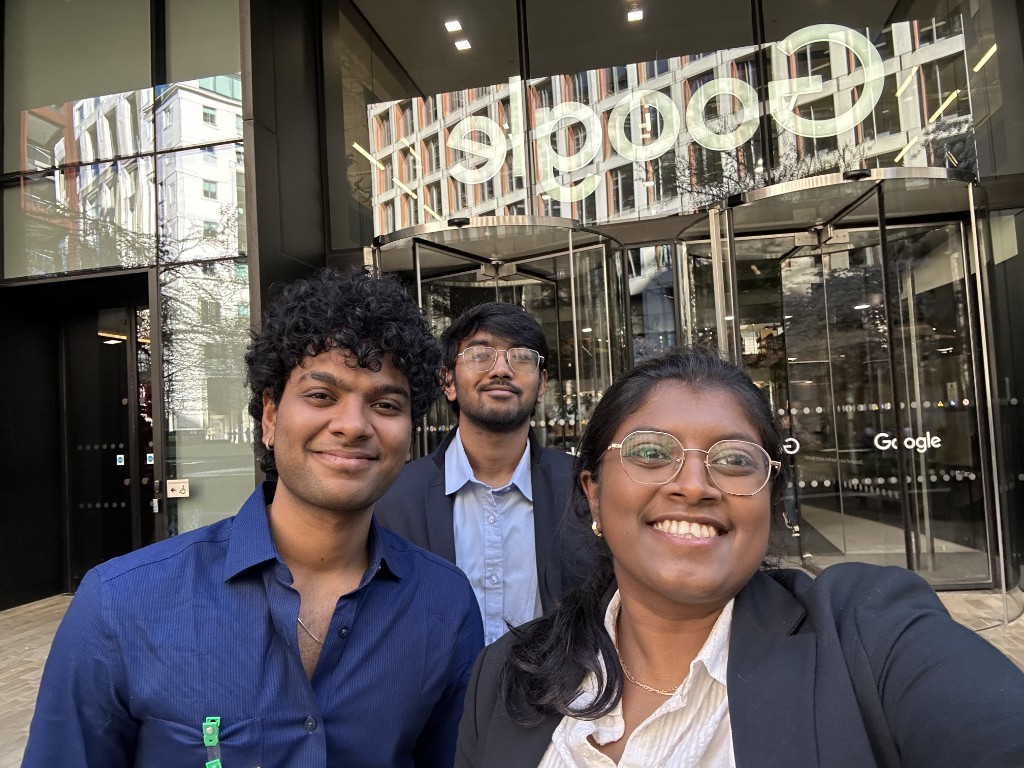 Team outside Google London