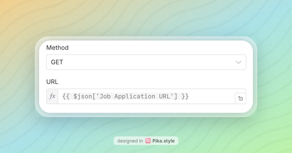 HTTP Request node and its settings